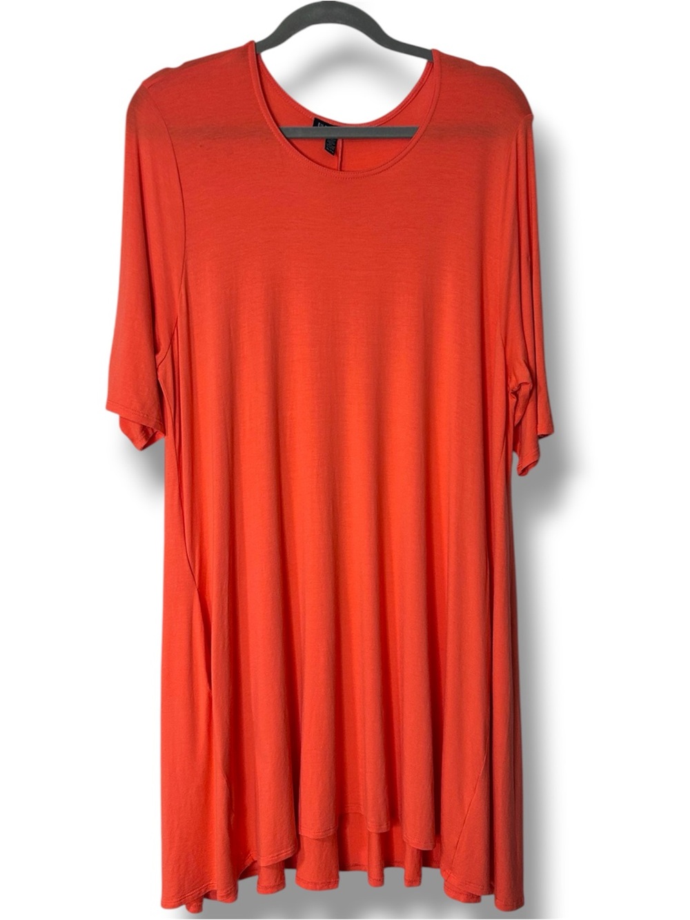 Coral Eileen Fisher Dress Women’s XL Short Sleeve Loose Knee Length